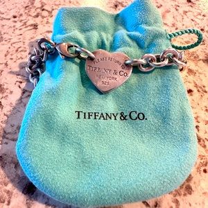 Return to Tiffany Heart Tag Chain Link Choker